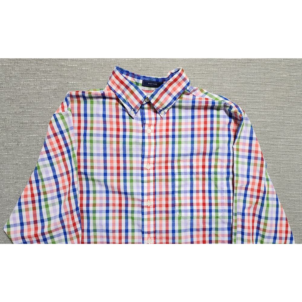 Saddlebred Men’s Big Tall LT Plaid Button Down Shirt Long Sleeve‎ Multicolor
